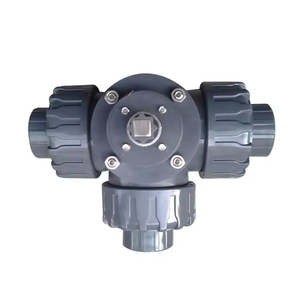 วาล์วไฟฟ้า COVNA DN40 ขนาด 1.5 นิ้ว วาล์ว 3 ทาง พอร์ต L 24V AC พร้อมมอเตอร์ไฟฟ้าปรับระดับ PVC พลาสติก วาล์วบอลแบบ True Union - Product Image 5