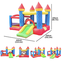 Château gonflable portable pour enfants, aire de jeux extérieure avec toboggan, structure de saut sécurisée pour la famille, jardin et usage commercial