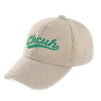 Nueva llegada niños Otoño Invierno suave bereber polar Hip-hop gorras de béisbol al aire libre bordado Logo sombreros cálidos