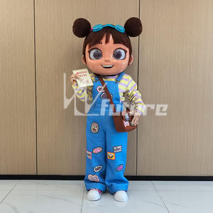 Costume de mascotte de fille de dessin animé mignon de haute qualité pour événements, défilés, promotion de marque et divertissement en <span class=keywords><strong>parc</strong></span> à thème, <span class=keywords><strong>l</strong></span>éger - Product Image 2