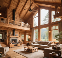 Villa de luxe en bois préfabriqué avec design 3D, maison préfabriquée en bois de luxe, villas préfabriquées à vendre