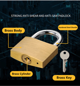 <span class=keywords><strong>Candado</strong></span> <span class=keywords><strong>de</strong></span> Latón <span class=keywords><strong>de</strong></span> Tipo Medio <span class=keywords><strong>de</strong></span> 20-70 mm <span class=keywords><strong>de</strong></span> Amplia Aplicación, Económico y en Oferta, para Equipaje, Puerta, <span class=keywords><strong>Bicicleta</strong></span> - Product Image 1