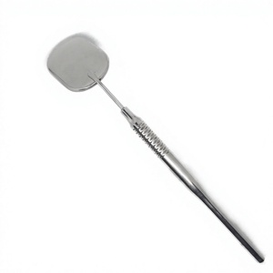TEEJAY ELM-353 Universal Oval Shaped Stainless Steel Eyelash Mirror Silver Finish Smooth Tip Custom Logo - Product Image 1