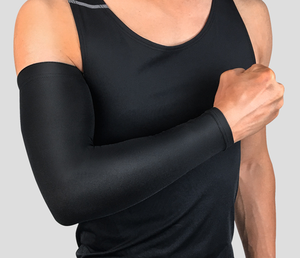 Diseño personalizado Cómodo Transpirable Compresión Nylon Spandex Elástico Codo Soporte Brazo Brace Brazo Manga - Product Image 3