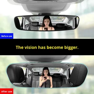 Ultra-Narrow Frame Rearview <b>Car</b> <b>Mirror</b> Transparent High-Definition Anti-Glare Blue Glass Modern Wide-Angle Auxiliary - Product Image 6