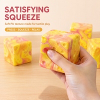 Jouet anti-stress en forme de fromage en PU à remontée lente, idéal pour les cadeaux de fête pour enfants (vente en gros)