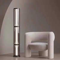 Lampe de bureau et sur pied LED moderne de luxe en métal et verre, blanc chaud, CRI 90 élevé, installation facile pour bureau, hôtel, salon, jardin
