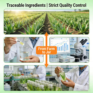 Ready Store <span class=keywords><strong>Gel</strong></span> d'<span class=keywords><strong>aloe</strong></span> vera 99% pur hydratant à l'acide hyaluronique pour tous les types de peau soins des mains et du corps pour les peaux sèches OEM - Product Image 6