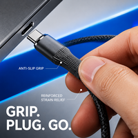 Câble de charge rapide USB C vers USB C 60W 3A PD, tressé en nylon, connecteur en alliage de zinc, fournisseur OEM en gros