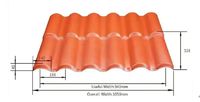Tuiles en résine synthétique de type baril, résistantes à la chaleur, en PVC, pour toitures de temples, utilisation extérieure et en atelier