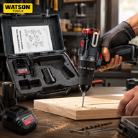 Perceuse sans fil sans balais avec batterie au lithium et mallette de transport, fournie par l'usine, OEM ODM, vente en gros