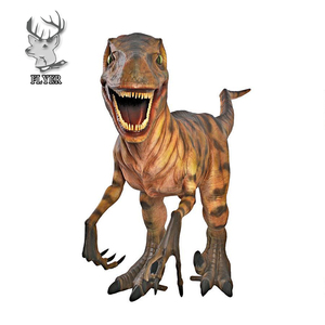 Lớn khổng lồ ngoài trời sợi thủy tinh khủng long phim hoạt hình điêu khắc mô phỏng thanh lịch bãi cỏ nhựa trang trí khủng long điêu khắc - Product Image 4