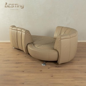 Sofá <span class=keywords><strong>deslizante</strong></span> de 360 ° con espuma viscoelástica-Diseño moderno de cuero de Napa, sofá multifuncional para sala de estar, dormitorio, Oficina - Product Image 6