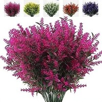 Bunga Lavender Buatan Anti UV, Cetakan Injeksi, Dekorasi Pernikahan & Fotografi, Indoor & Outdoor