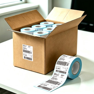 Etiquetas de Envío Térmicas Directas 4x6 al por Mayor, Papel Autoadhesivo sin Tinta para Logística, Compatible con Zebra Rollo <span class=keywords><strong>Munbyn</strong></span> - Product Image 2