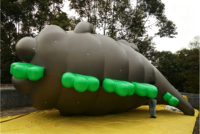 Crocodile gonflable géant en PVC personnalisé BOYI pour événements, parcs à thème, publicité, décoration, ballon alligator