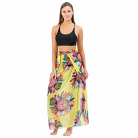 Prix d'usine – Sarong en coton pour femme, paréo de plage, jupe cache-maillot pour la plage, la piscine et les vacances