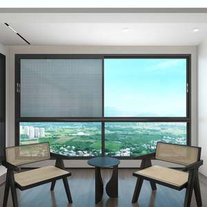 Fenêtres coulissantes horizontales économiques avec cadre en aluminium Fenêtres en aluminium à double vitrage pour l'installation dans les maisons - Product Image 2