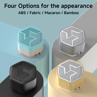 Mini altavoz portátil inalámbrico BT Bluetooth Caja de música con sonido estéreo USB Altavoz de bambú de moda en caja al por menor