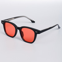 Gafas de Sol Retro TR90 con Montura Óptica, Lentes Amarillas, Rojas y Naranjas, Diseño Personalizado con Logotipo, Unisex, con Bloqueo de Luz Azul, a la Moda
