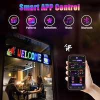 GOTUS luminoso scorrimento pubblicità segno LED, 1696 più 19*92cm di grandi dimensioni telecomando versione Bluetooth controllo App segno LED