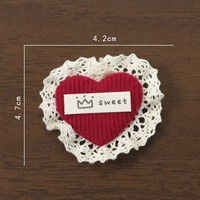 Tissu en dentelle pour loisirs créatifs, matériaux pour la fabrication de poupées, accessoires pour épingles à cheveux, morceaux de tissu carrés, décorations, ensemble de jouets DIY