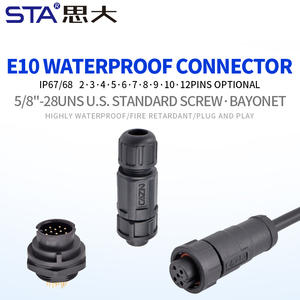 Spina E10 aviazione maschio femmina supporto anteriore PCB pannello di saldatura presa a baionetta connettore 2 3 4 5 6 7 10 12 Pin - Product Image 3