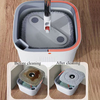 IMAXX 360 nettoyage microfibre sol flottant ménage vadrouille plate séparation de l'eau propre vadrouille carrée avec seau
