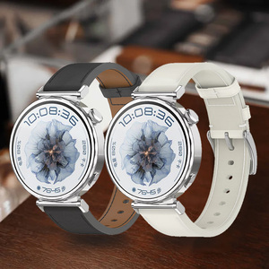 Forwelleny en Stock 18/20/22mm Correas de reloj de cuero para <span class=keywords><strong>Huawei</strong></span> Watch <span class=keywords><strong>GT</strong></span> <span class=keywords><strong>4</strong></span> GT5 <span class=keywords><strong>Pro</strong></span> 42mm 41mm - Product Image 1