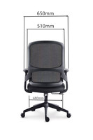 Chaise de bureau ergonomique JOHOOFURNITURE en gros pour le bureau à domicile, confortable, avec coussin épais et base robuste.