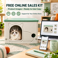 Maison pour chat en feutre moderne et personnalisée, type cube, pour l'intérieur, lit-caverne fermé pour chats et petits animaux, vente en gros OEM ODM