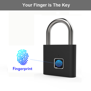 High Quality Waterproof Smart Keyless Fingerprint Cabinet Drawer Lock Mini Fingerprint <strong>Padlock</strong> - Product Image 3