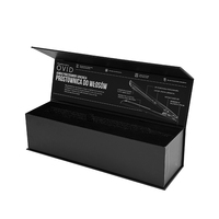 Custom Logo Printed Matte Laminated Curling Iron Flat Iron Packaging Magnetic Gift Box for Hair Straightener