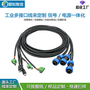 Industrial <b>Adapter</b> Cable <b>Type</b> <b>C</b> To Aviation Plug With Terminal Block Shielded PVC Jacket Pure Copper Conductor - Product Image 3