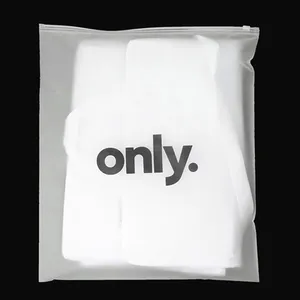Embalagem saco com zíper sacos de roupas de banho Zip Lock com logotipo personalizado fosco/fosco pacote de plástico biodegradável PE reciclável