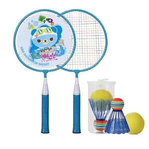 Ensemble de raquettes de badminton miniatures en acier léger et convivial pour les enfants, idéal pour l'apprentissage et les programmes de développement des jeunes enfants - Product Image 1