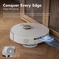 Vente en gros d'aspirateur robot avec fonction sec et humide télécommande robot vadrouille maison RV balayage intelligent sans fil alimenté par batterie