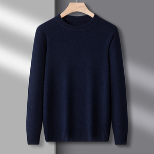 เสื้อสเวตเตอร์ผู้ชายปี 2026 แบบ OEM สำหรับฤดูหนาว ดีไซน์ลายถัก ผ้าฝ้าย แขนยาว คอกลม จั๊มเปอร์ เสื้อถักแบบสั่งทำ - Product Image 3