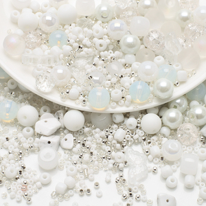 Zhubi, perle di vetro rotonde colorate, perle di semi, perle di pietra di cristallo da 8MM, per creare gioielli fai da te, Kit di braccialetti fatti a mano - Product Image 6