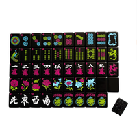 Tuiles de Mahjong Américaines de Style Zen Oriental Créatif - Motifs Plume de Cygne/Enveloppe/Fleur