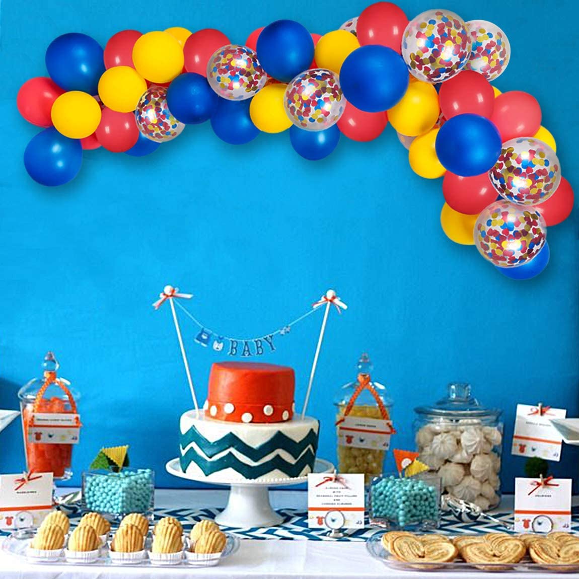 Kit Guirlande Ballons Bleus Et Violets - 169 Pièces - Pour Arche Ou Décoration Murale - Baby Shower, Anniversaire, Mariage