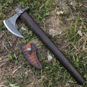 HK Pick Head <b>Axe</b> Ornament DIY Outdoor Wood <b>Handle</b> Stainless Steel Double Blade Hatchet 10cm Cutting Edge 415mm Overall Length 1 - Product Image 4
