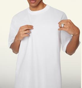 Best Quality 100% Cotton T-Shirt Custom Heavy and Comfortable Breathable Oversized Long Fit with Printed Logos on Sale - Product Image 6