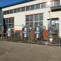 Mini usine laitière petite production de machine à traire yaourt grec faire ligne d'équipement de processus de lait de coco