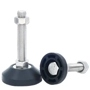 D100*20*100/120/150 M12*80 adjustable foot furniture feet adjustable leveling feet m8 m10 m12 m16 Stainless Steel Thread PVC B