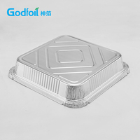 Barquettes en aluminium 9x9 avec couvercles en plastique transparent, moules à gâteau carrés de 9 pouces, barquettes jetables en aluminium, plateaux de cuisson en aluminium