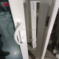 Porte en PVC renforcée en acier, double vitrage, isolation phonique, porte battante et coulissante en PVC pour projets de construction