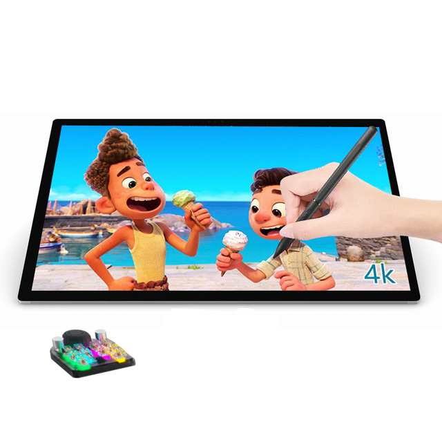 Professional New 21.5inch IPS LCD Display 8192 Level Drawing Tablet Digital Graphic Pen Portable Battery-Free Stylus