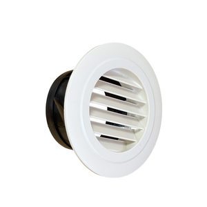 Griglia di Ventilazione a L in Plastica Bianca di Alta Qualità, Copertura Rotonda a Persiana per Sistemi di Ventilazione HVAC - Product Image 4