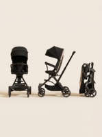 Poussette de jogging compacte noire OEM YOUBEI - Poussette de jogging légère haute performance pour bébés de 0 à 3 ans, idéale pour l'usage quotidien en quartier